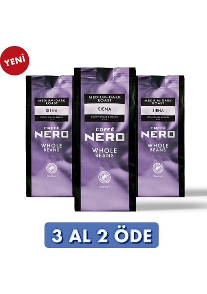 Siena Çekirdek Kahve 3 Paket (600GR)