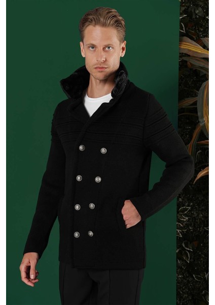 02 Slim Fit Siyah Spor Kaban modelleri