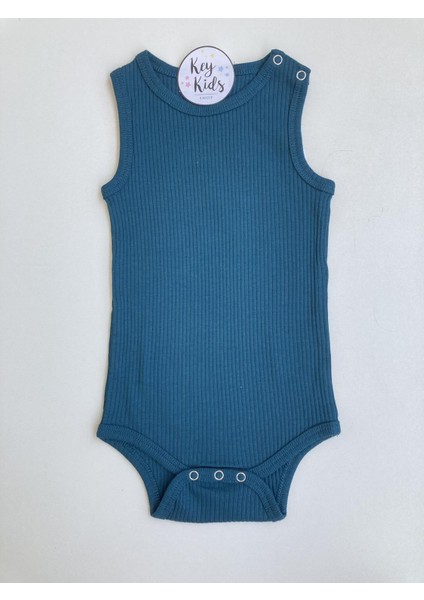 Petrol Askılı Fitilli Modal Çıtçıtlı Body