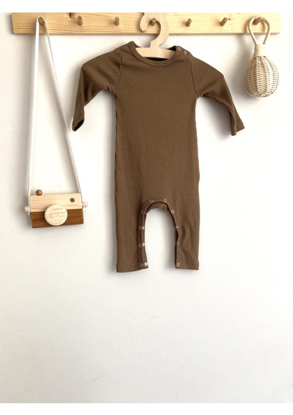 Çikolata Fitilli Organik Modal Uzun Tulum