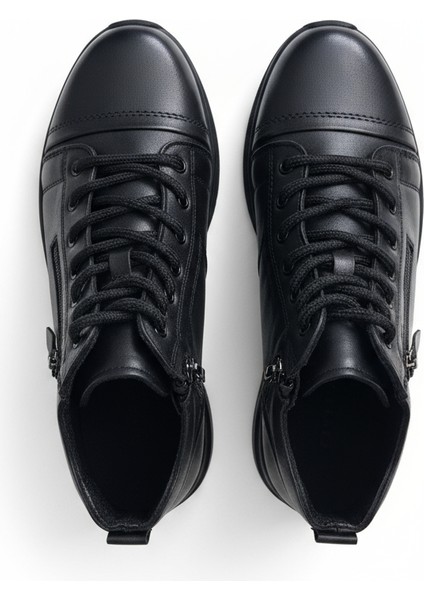 Hakiki Deri Kadın Günlük Fermuarlı Ortopedik Kadın Deri Bot indirimleri