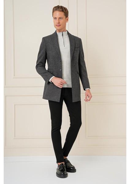 Ka 084 Slim Fit Antrasit Spor Kaban