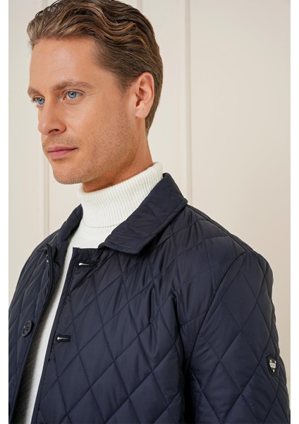 Ka 081 Slim Fit Lacivert Spor Kaban