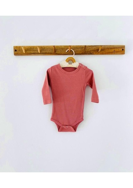 Şeftali Modal Fitilli Uzun Kol Body fırsatları