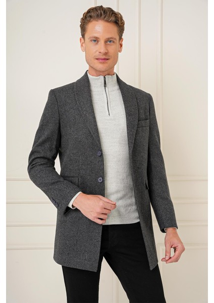 Ka 084 Slim Fit Antrasit Spor Kaban modelleri