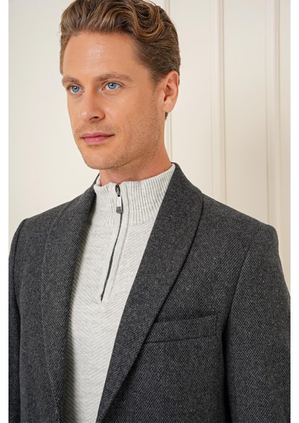 Ka 084 Slim Fit Antrasit Spor Kaban