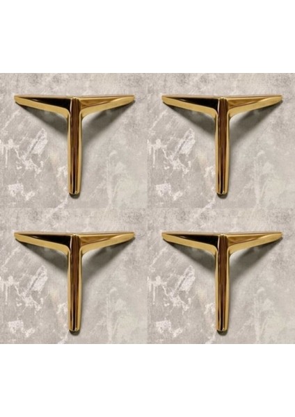 Rezene 15 cm Altın Metal Mobilya, Dolap, Koltuk, Tv Ünitesi Ayakları - 4 Adet fırsatları