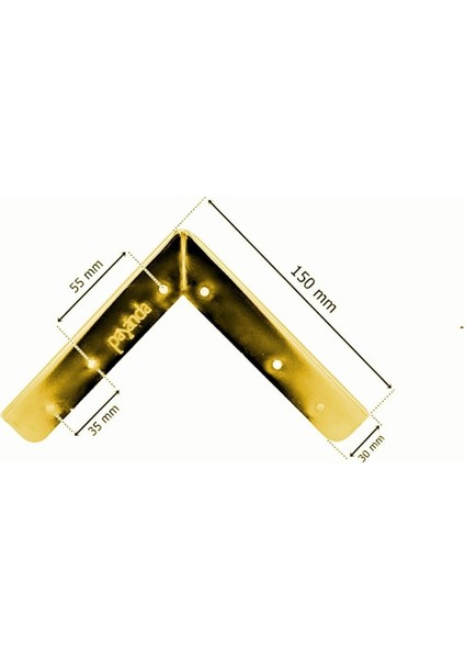 Rezene 15 cm Altın Metal Mobilya, Dolap, Koltuk, Tv Ünitesi Ayakları - 4 Adet indirimleri