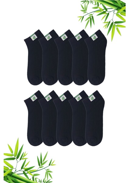 10 Çift Erkek Bambu Kısa Patik Çorap