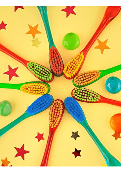 Junior Diş Fırçası Yumuşak Kıllar ile 3 Adet 6-12 Yaş Arası Çocuklar İçin