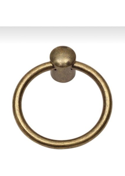 2'li Antik Sarı Halka Sarkaç Tekli Düğme Mobilya Mutfak Banyo Çekmece Kulp fırsatları