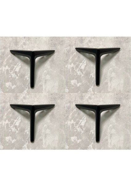 Rezene 15 cm Siyah Metal Mobilya, Dolap, Koltuk, Tv Ünitesi Ayakları - 4 Adet fiyatları