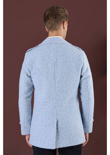 Ka 078 Slim Fit Mavi Spor Kaban