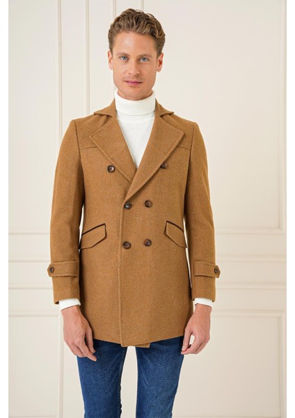 Ka 082 Slim Fit Camel Spor Kaban fiyatları