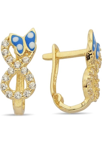 - Çoçuk Küpesi - 14 Ayar Altın - Gramı : 1.56