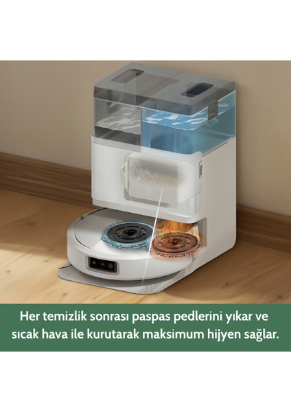 Roomba Plus 505 Combo Robot Süpürge ve Paspas + Autowash (Beyaz) fiyatları