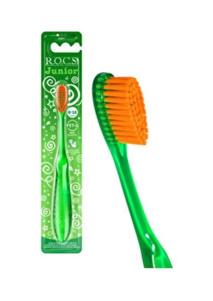 Junior Diş Fırçası Yeşil Yumuşak Kıllar ile 6-12 Yaş Arası Çocuklar İçin