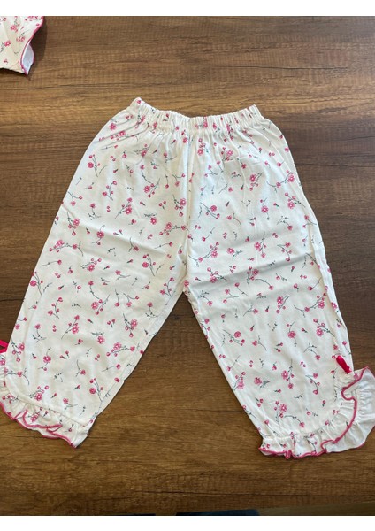Kız Çocuk Kaprili Pijama Takımı Pembe Renk Kısa Kollu 8 10 Yaş Pamuklu fırsatları