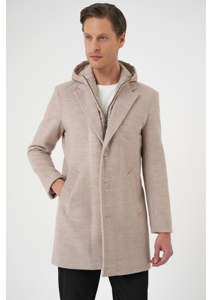 Ka 091 Slim Fit Bej Spor Kaban modelleri