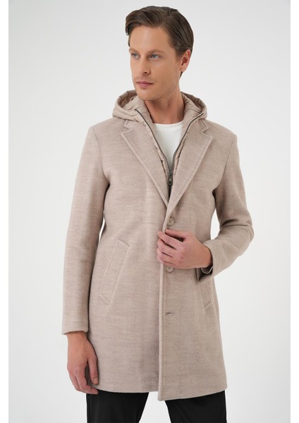 Ka 091 Slim Fit Bej Spor Kaban fırsatları