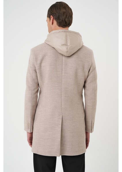 Ka 091 Slim Fit Bej Spor Kaban