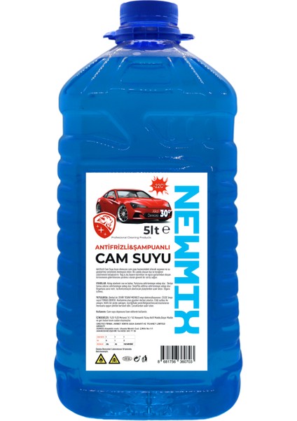 5lt Antifirizli-Şampuanlı Cam Suyu -22°c