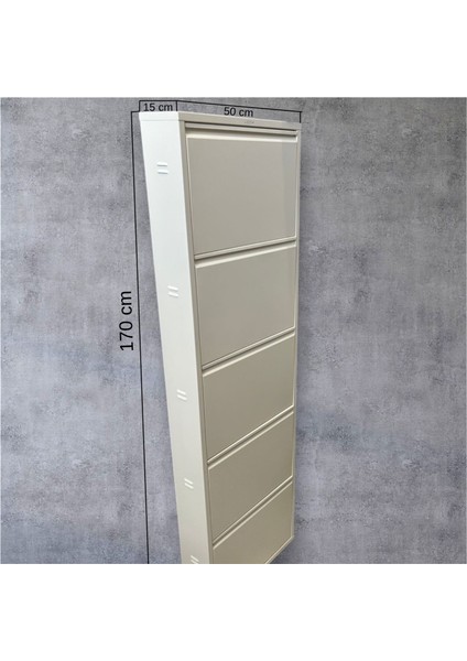 Metal Ayakkabılık 5'li Beyaz RAL 9010