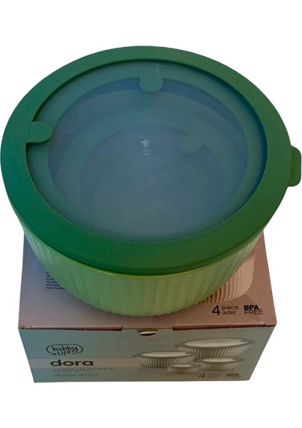 Sızdırmaz Kapaklı 4'lü Lüks Saklama Kabı Seti (Elegance Serisi) - 8.6 L modelleri