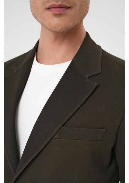 Ka 088 Slim Fit Haki Spor Kaban