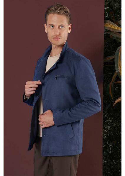 Ka 080 Slim Fit Havacı Mavi Spor Kaban modelleri