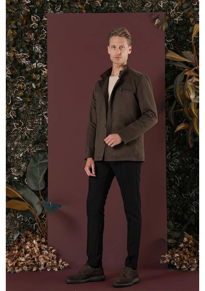 Ka 080 Slim Fit Kahve Spor Kaban