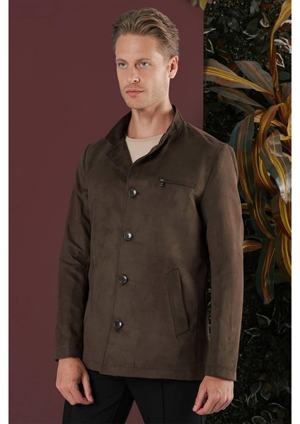 Ka 080 Slim Fit Kahve Spor Kaban