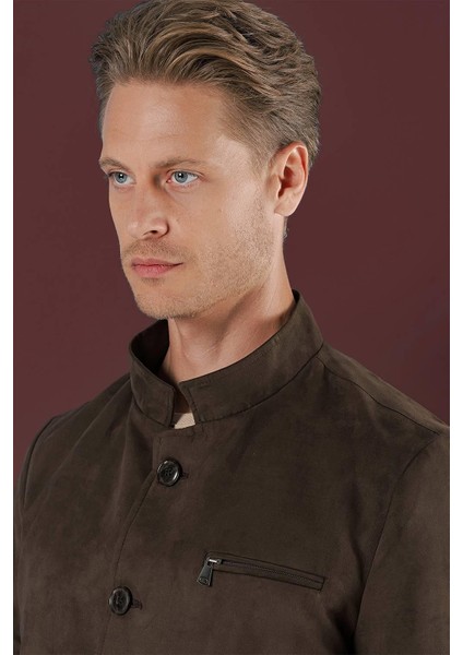 Ka 080 Slim Fit Kahve Spor Kaban