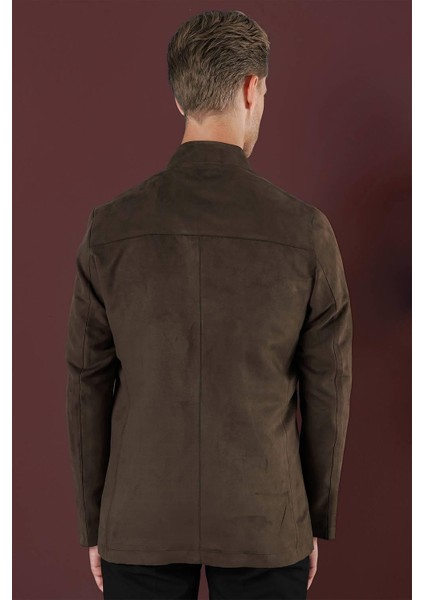 Ka 080 Slim Fit Kahve Spor Kaban