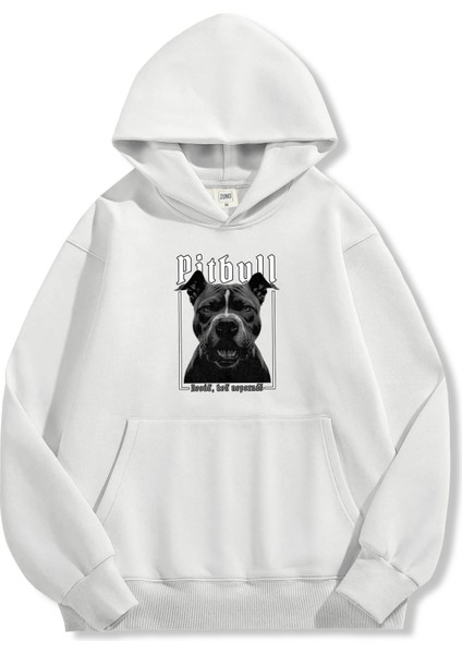 Unisex Sweatshirt Oversize Hoodie Pitbull Mood