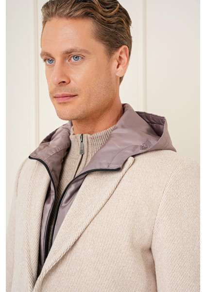 Ka 089 Slim Fit Bej Spor Kaban indirimleri