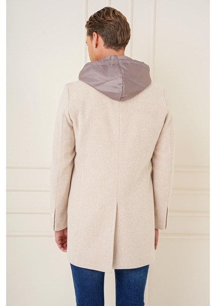 Ka 089 Slim Fit Bej Spor Kaban