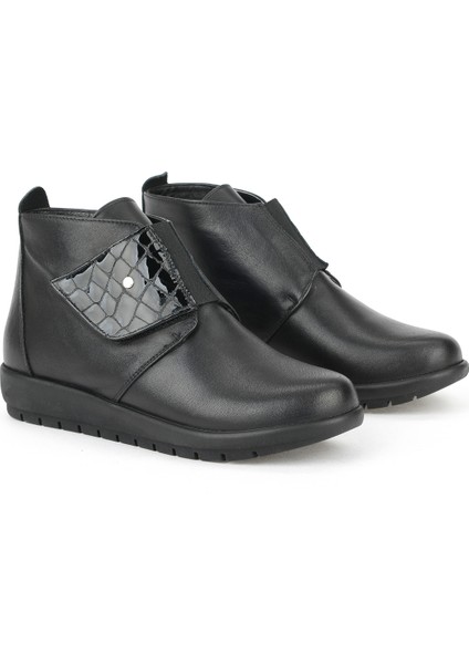 , Kadın Hakiki Deri Konfor Bot 1531022Z7551 Siyah fiyatları