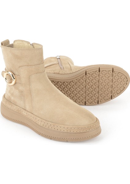 , Kadın Hakiki Deri Bot 1531050Z26105252K Bej fırsatları