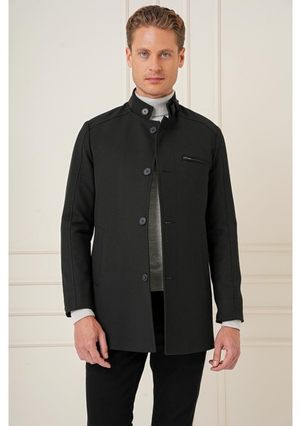 Ka 089 Slim Fit Siyah Spor Kaban