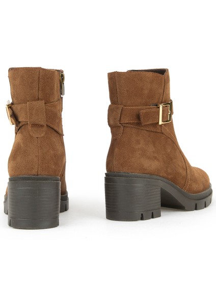 , Kadın Hakiki Deri Bot 1531022Z76942 Tütün