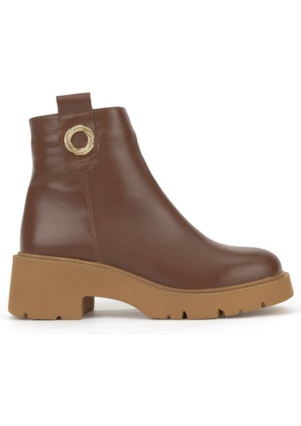 , Kadın Hakiki Deri Bot 1531030Z2593 Taba