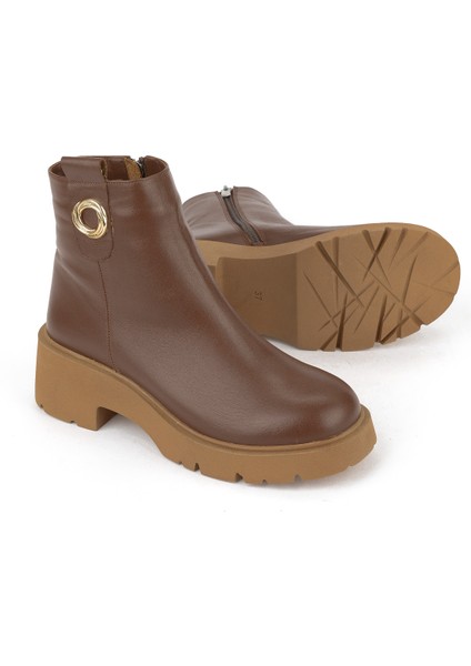 , Kadın Hakiki Deri Bot 1531030Z2593 Taba fırsatları