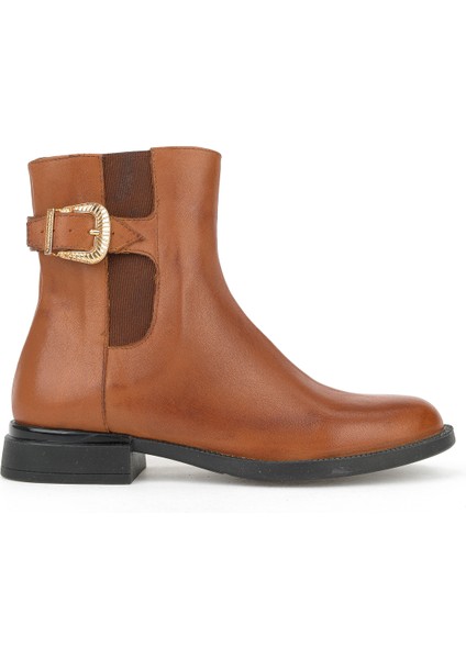 , Kadın Hakiki Deri Bot 1531022Z7614 Taba