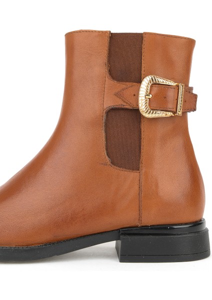 , Kadın Hakiki Deri Bot 1531022Z7614 Taba