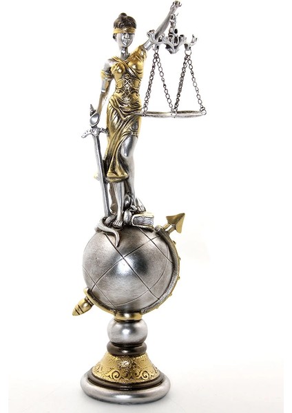 Mdb Polyester Dünya Küre Üzerinde Adalet Biblosu Model 1