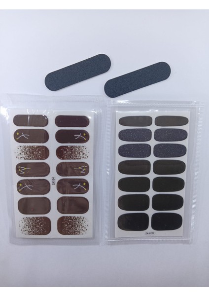 Kendinden Yapışkanlı Nail Sticker 2 Paket Tırnak Stickeri Takma Yapışkanlı Oje Seti