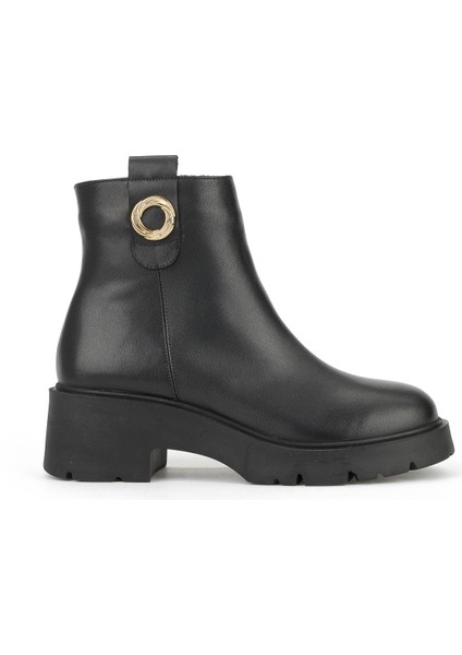 , Kadın Hakiki Deri Bot 1531030Z2593 Siyah