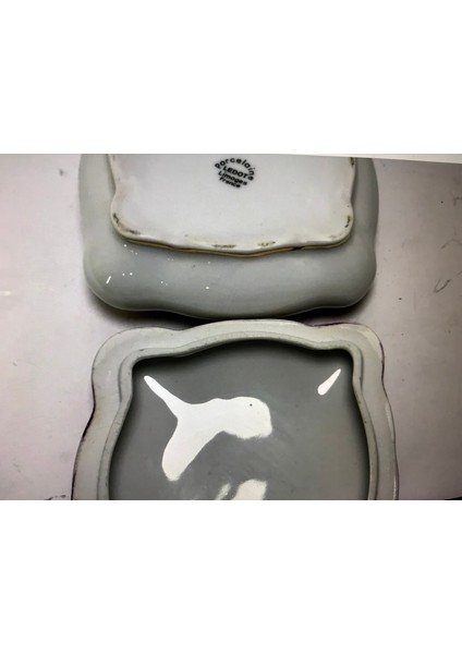 10,5 cm x 10,5 cm Ölçülerinde Fransız Limoges Bonboniyer fiyatları