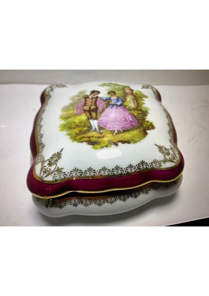 10,5 cm x 10,5 cm Ölçülerinde Fransız Limoges Bonboniyer modelleri